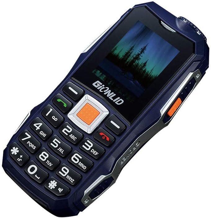 Momola NEW Unlocked GSM Cell Phone 12000mAh English Keyboard Dual Sim Outdoor Mobile Phone For Elderly People (Blue)