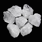1.1lb Bulk Raw Clear Quartz Stone Rough Crystal-Natural Clear Quartz Raw Stones Crystal for Tumbling, Cabbing, Fountain Rocks, Decoration,Polishing, Wire Wrapping, Wicca & Reiki Crystal Healing