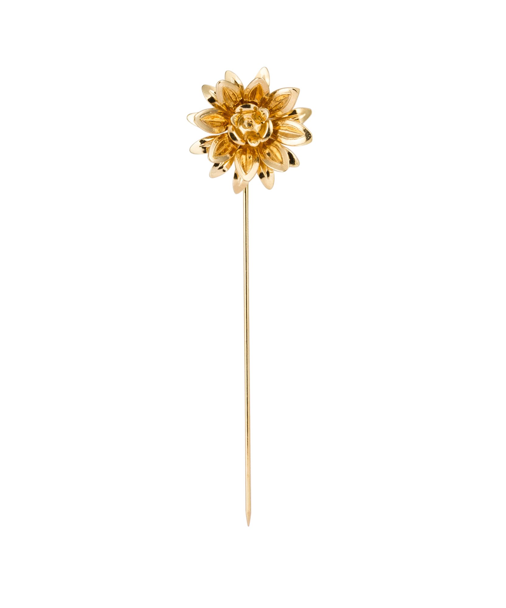 Brooch Lapel Pin for Men Golden Metalic Flower Lapel Pin Badge Coat Suit Wedding Gift Party Shirt Collar Accessories