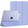 MoKo for iPad (A16) 11th Generation Case 11 Inch 2025, iPad 10th Generation Case 10.9 Inch 2022, Slim Stand Hard PC Translucent Back Shell Smart Cover, Support Touch ID,Auto Wake/Sleep,Lavender Purple