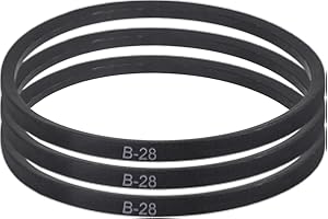 uxcell 3 Pack B28 Classic Wrapped V-Belt, 31" Outside Circumference Wrapped Industrial Rubber V-Belt B Profile V-Belt for Ind