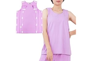 AUSTYLCO Women's Post Shoulder Surgery Shirts, Purple, X-Large, Sleeveless, Tank Top, Regular Fit, Plus Size, Cotton, Easy Access