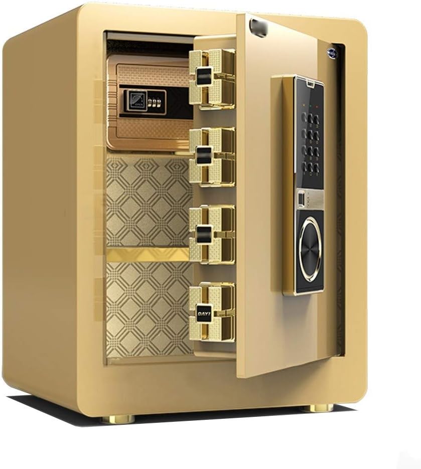 SZ JIAOJIAO Cabinet SafesSafes, two intelligent all-steel anti-theft alarm office, hotel safes, file password box,A,Fingerprint