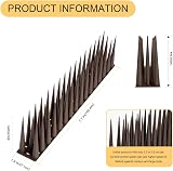 OFFO Bird Spikes 10cm High Anti Pigeon Spikes 1.2m Brown view 4