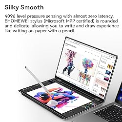 EHOMEWEI Dual Stacked Monitor 16"*2 Laptop