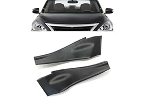 YUNHECAM Front Windshield Wiper Side Cowl Extension Fender Cover Trim Compatible with 2013 2014 2015 2016 Nissan Altima Pair Left Right Black Durable Plastic Panel Caps 2PCS
