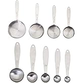Farberware Pro Stainless Steel Measuring Cup and Spoon Set, 9-Piece