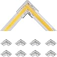 Tatazone 8pcs 2PIN Transparent L Shape COB Connectors for Single Color COB Light Strips Solerless Corner Connection (0.39(8mm)-2PIN-L Shape)