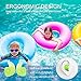 Swimming Earplugs, 2 Pairs Waterproof Reusable Silicone Ear Plugs for Swimming Diving Molded Professional Soft Flexible Showering Surfing - Size B : Kids (5-14 Year Old) (Green Green)