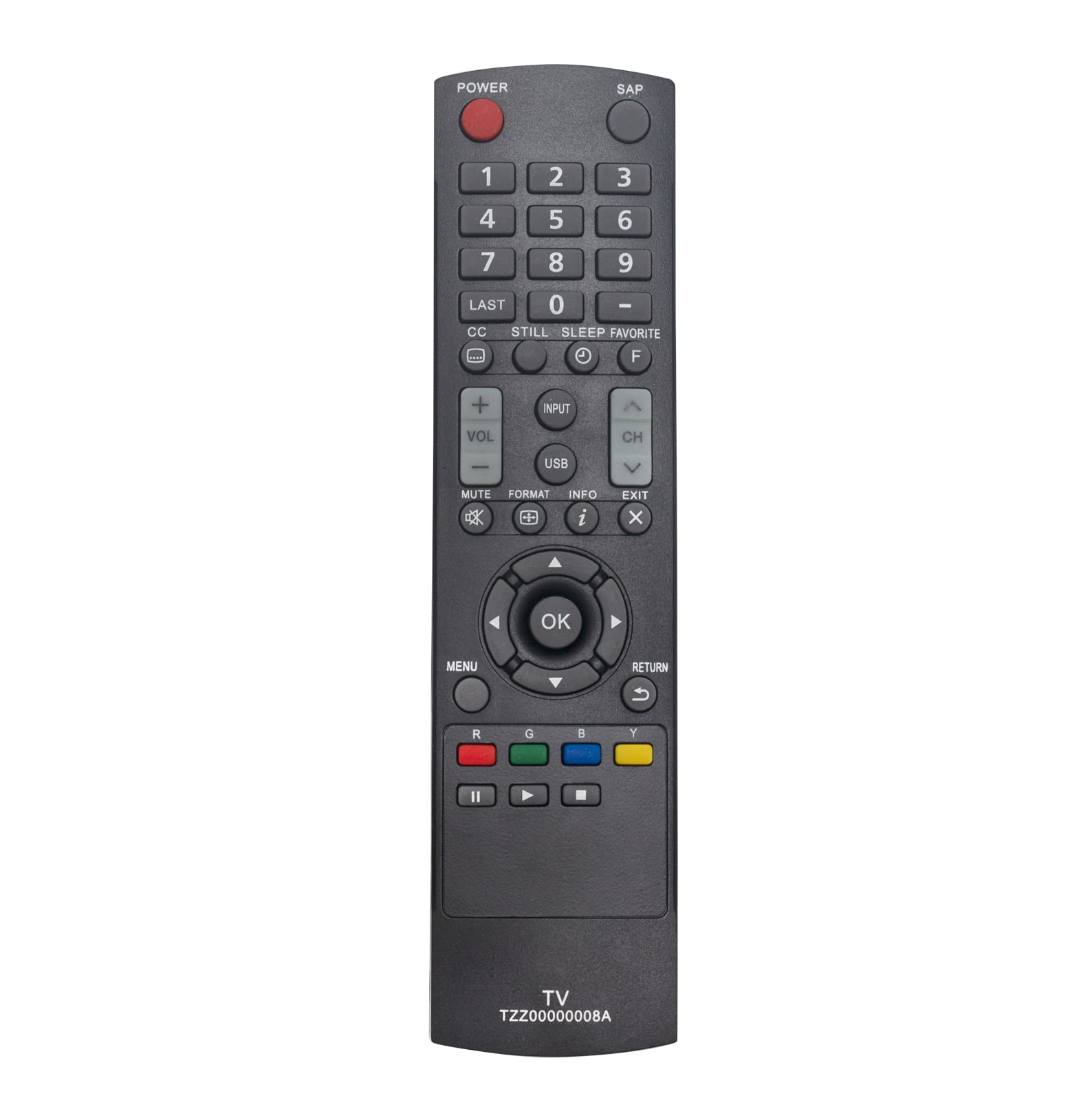 AULCMEET TZZ00000008A Replacement Remote Control Compatible with Panasonic 4K OLED HDTV TC-32LC54 TC-L32C5X TC-L42U5 TC-L32C5 TC-L422U5X TC-L3252C
