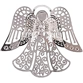 longsheng 10pcs Silver Angel Hanging Suncatcher DIY Metal Parts Hand-Crafts Pendant Ornament Drop