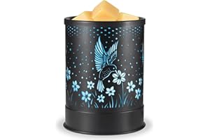 NAWAZA Hummingbird Wax Melt Warmer with 7 Colors LED Light, Metal Wax Warmer for Bedroom Home Decor-Electric Scented Wax Fragrance Candle Oil Burne as Gifts for Moms Grandma Women Girls