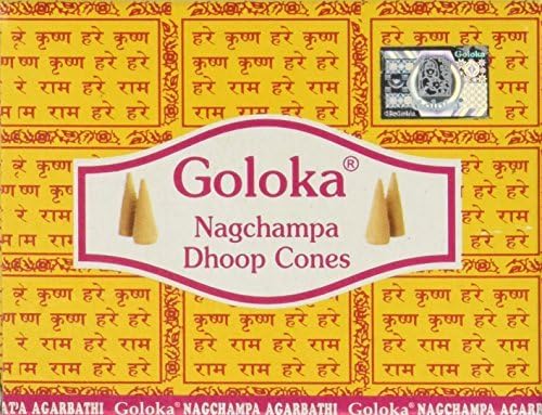 Goloka Nag Champa Dhoop Cones - Case of 12 Boxes by xtremek