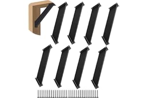 NRSPP 8 Pcs 45 Degree Angle Support Bracket, Pergola Kit Heavy Duty Connectors for 4 "x 4" (Actual: 3.15''x3.15'') , for Wooden Structures Such as gazebos, Tree Houses, Cabins, and Patio Kits.