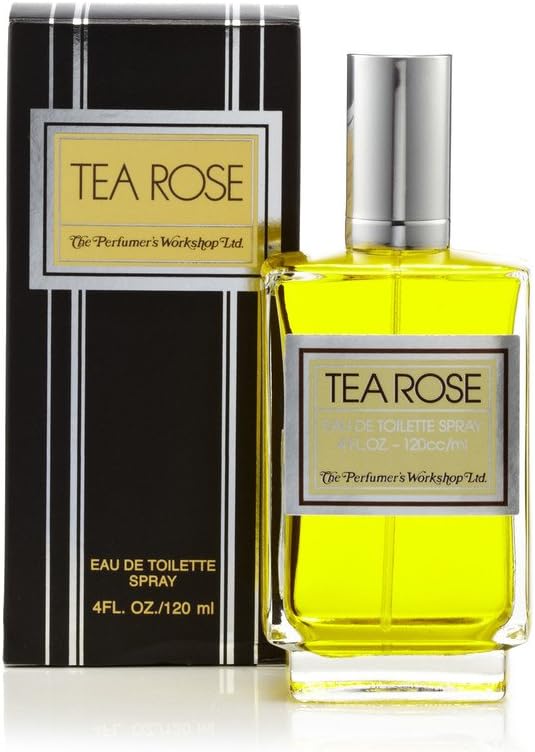 Perfumers Workshop Tea Rose Eau de Toilette Spray for Women, 4.0 Fluid Ounce