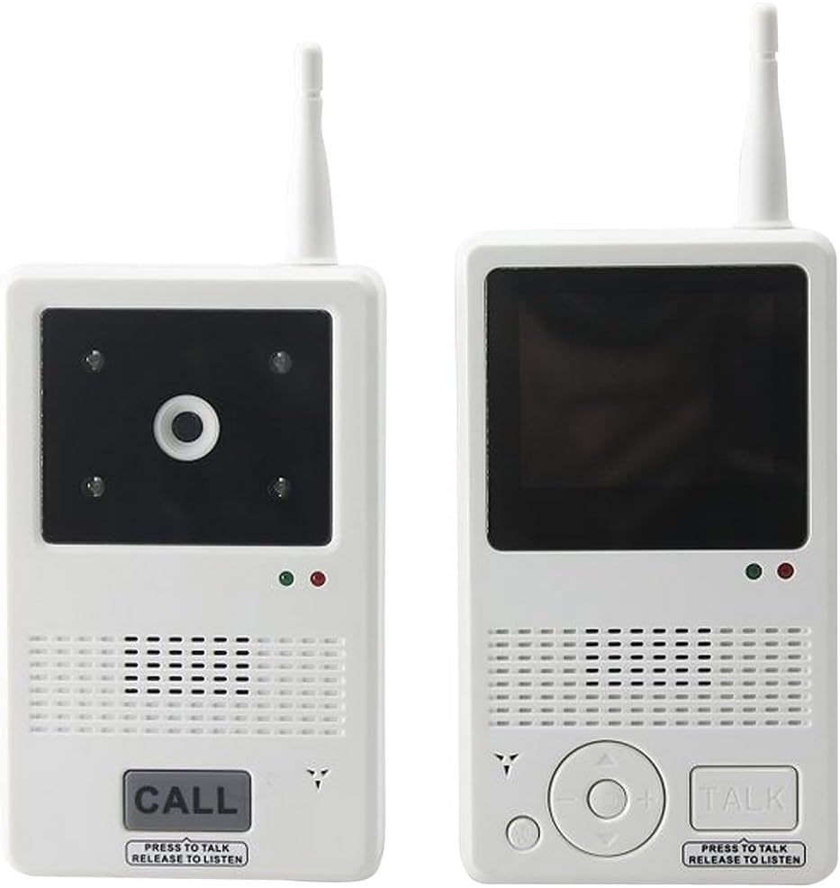 NRS Healthcare Wireless Video Door Phone, White, H:19.0 x W:10.5 x D:17.0 cm