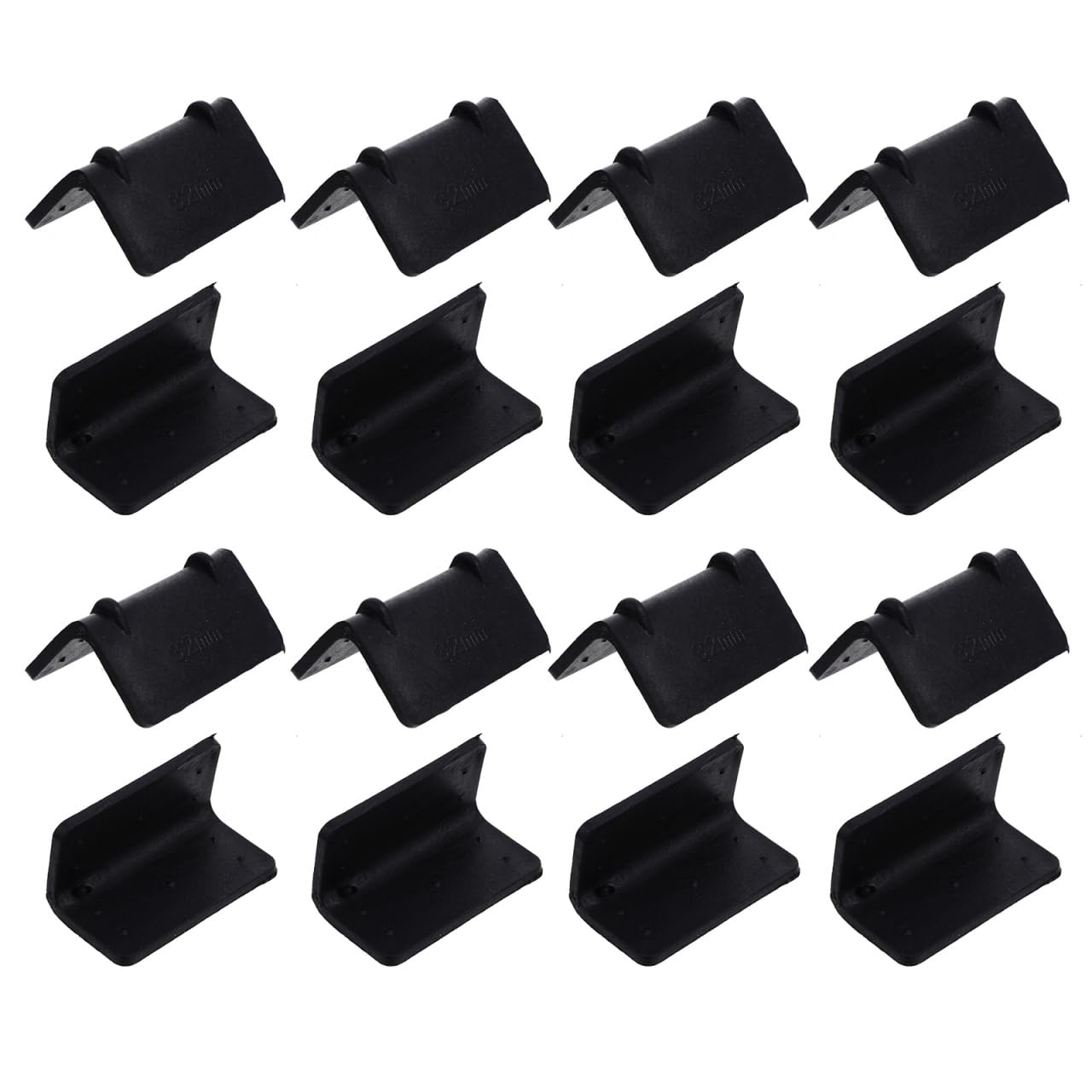 VILLCASE 100pcs Load Securing Edge Protectors, Black Plastic Edge Protector for Cargo Loads, L-Shaped, for Box Packaging, Prevents Damage, Easy Storage