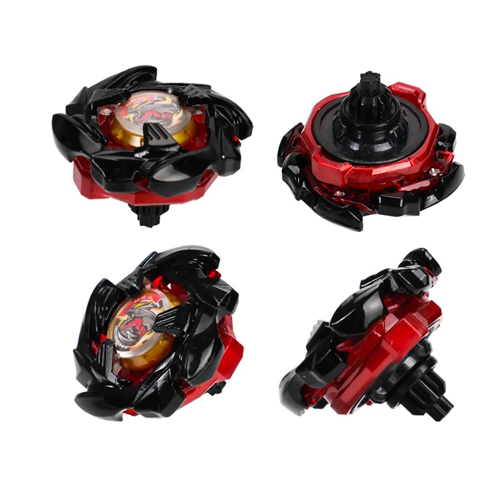 DEZAWRTY Left-Spin X Top with String Launcher Set, Cobalt Dragoon Attack Type X Series, Great Start Set for Beginners Battling Game