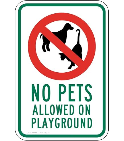 Playground Rules Sign - "Use At Own Risk" - 18x18 Inches, HDPE Plastic, Made In USA By Sigo Signs - View #6