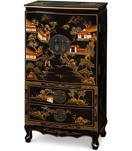 置物 Asian. And. Jewelly Amazon.com: ChinaFurnitureOnline Black Lacquer Mother of