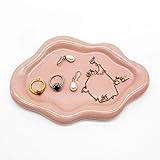 BESSKON Ceramic Jewelry Tray, Jewelry Dish for