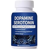 Serotonin and Dopamine Supplements &ndash; Natural Neurotransmitter Support with 5-HTP &amp; Mucuna Pruriens &ndash; Boost Mood, Focus &amp; Energy &ndash; 90 Capsules for Women &amp; Men