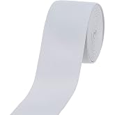 Cotowin 2-inch White Plush Elastic,Soft Comfortable Sewing Elastic - 3 Yards