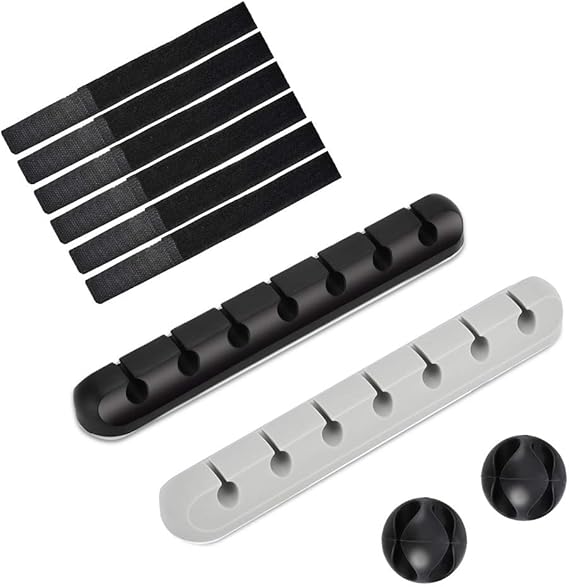 Clips Cable Adhesif, 100 Pièces Mini Cable Management Attache Cable Adhesif, Pour Câbles Dans