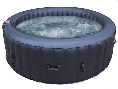 Airwave Inflatable Hot Tub 6 Person Portable Spa Aruba Black