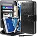 Galaxy Note Edge Case, Note Edge Case, Style4U Premium PU Leather Stand Wallet Case with ID Credit Card/Cash Slots for Samsung Galaxy Note Edge+ 1 Stylus [Black]