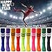 Tube Socks Stripe, saounisi Unisex Knee High Football Soccer Volleyball Baseball Cheerleading Team Socks 2/6/10 Pairs