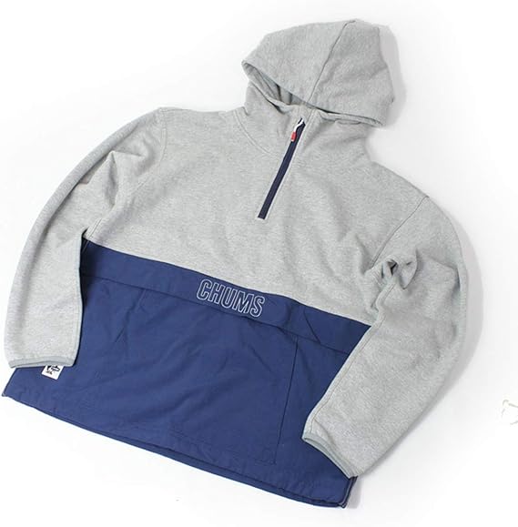 Amazon チャムス パーカー スウェット 長袖 メンズ Chums コンボ フルジップ パーカー Ch00 1267 H Gray Navy Lサイズ トレーナー パーカー 通販