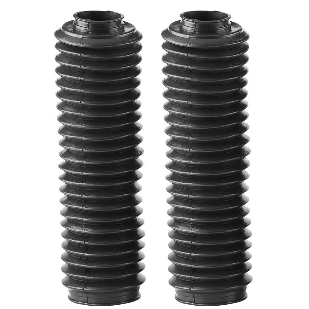 POFET 1 Pair Rubber Fork Gaiters Motorcycle Boot Protector Cover Motorbike Front Fork Boots Rubber Shock Gaiters Cover for CQR ATV Dirt Bike