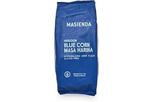 Masienda Heirloom Blue Corn Masa Harina/Flour 2.2 LB (Pack of 2) - Nixtamalized Corn Flour Perfect for Corn Tortillas, Tamales, Tostadas, Pupusas, Arepas and More. Gluten-Free, Non-GMO, Preservative-Free.