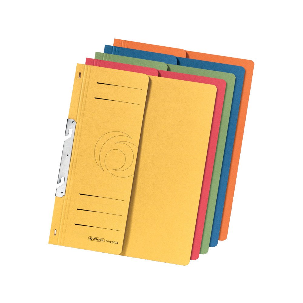 Herlitz 5976055 Attachable File with 1/2 Front Cover and Suspension File Folder A4 Pack of 5