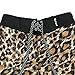 SAFS Men's Board Shorts Animal Print Surf Pants Leopard Brown White