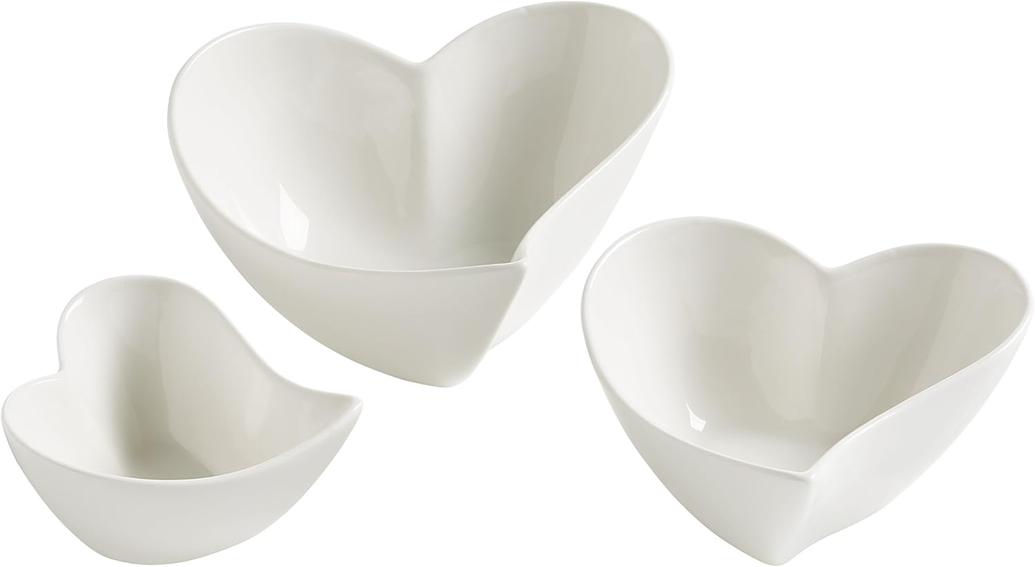 Maxwell & Williams - White Basic Herz-Schalenset 3-teilig (50/110/170 ml)