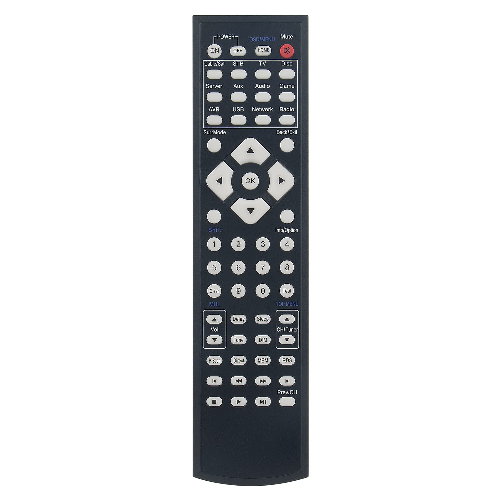VINABTY AVR161 Replacement Remote Control Compatible with HarmanKardon Stereo AV Receiver AVR-171 AVR171 AVR1710S AVR171S AVR171S/230C AVR171S-230C AVR1610S AVR161S AVR161S/230C AVR161S-230C