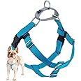 2 Hounds Design Freedom No Pull Dog Harness, Adjustable Harness, Easy Walking & Comfortable Control, Fits Small, Medium & Large Dogs, Solid Colors, Made in USA, 1" LG, Turquoise
