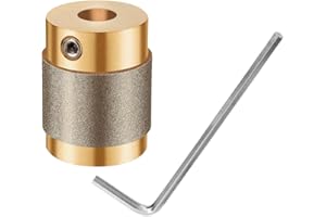 MIANTANG 1" Diamond Grinding Bit MCB01 Brass Core Abrasive Wheel Stained Glass Grinder Head Making Tool for Inland Gryphon Delphiglass Glastar Standard Parts (1 Inch)