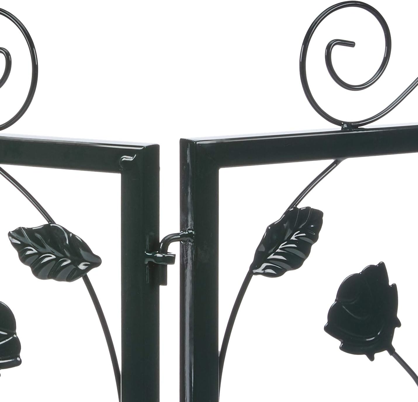 Relaxdays GOTH Set of 4 Metal Garden Fencing Panels, Yard Fence for Inserting 33 x 56.5 cm, Green, 1.5x225x47 cm - Image 3