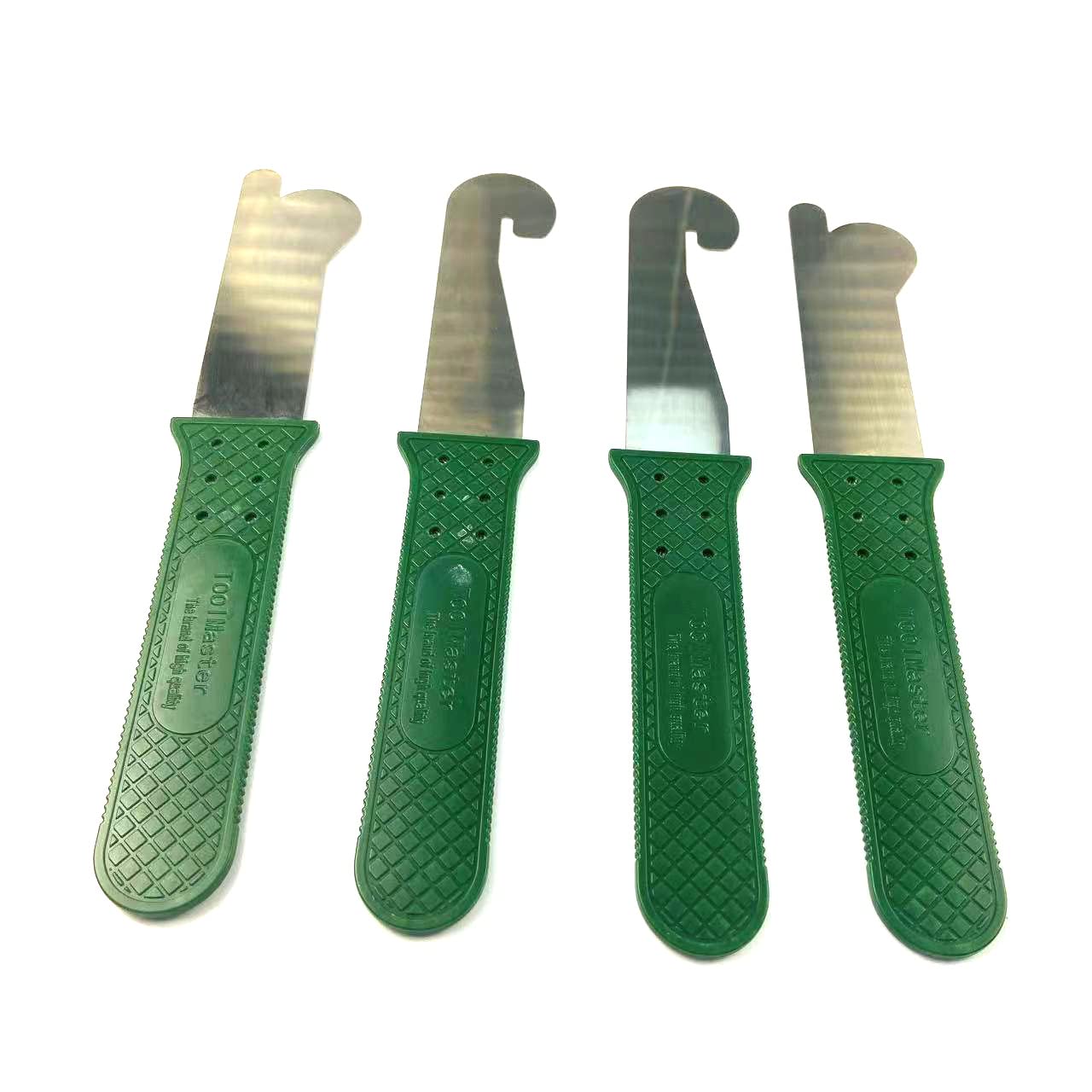 QiDAi 4pcs Door Lock Pick Tool,Stainless Steel Ghost Hand Bypass Sheet with Long Handle Door Latch Opening Tools