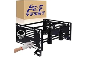 VPZMT Detach Depot Wall Rack/Rider Backrest Mouunt/Windshield Mounnts Fits for Harley Tour Pack All Models Touring Models Str