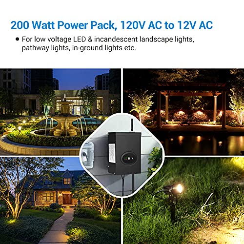 DEWENWILS 120W Smart WiFi Low Voltage Transformer, Schedule and Timer
