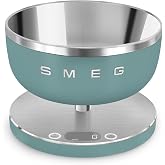 SMEG Contemporary Digital Kitchen Scale with Removable Bowl (Jade)