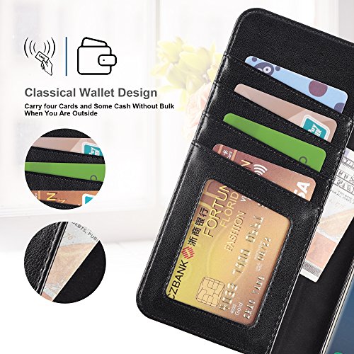 image for Galaxy S9 plus Case, Arae [Kickstand Feature] PU leather wallet case w