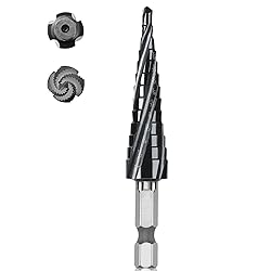 Cobalt M35 Step Drill Bit 1/8" to 1/2", TiAlN