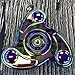 STRESS SPINNER Metal Rainbow Tri Fidget Finger Gyro Stress Reducer with Ultra Fast Bearings Perfect for ADD, ADHD, Anxiety, Boredom, and Autism Adults Children (Multicolor 3)