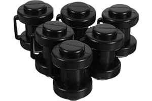 MUSISALY Trampoline Pole Covers Replacement 6 Pcs Small Rod Caps Durable Plastic Trampoline Accessories for Safety Net Secure