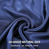 ZIMASILK 100% Mulberry Silk Pillowcase 19 Momme 6A Navy 50x70 cm view 4